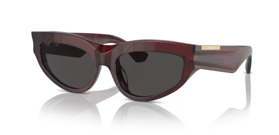 Burberry OBE4425U Check Red Sunglasses