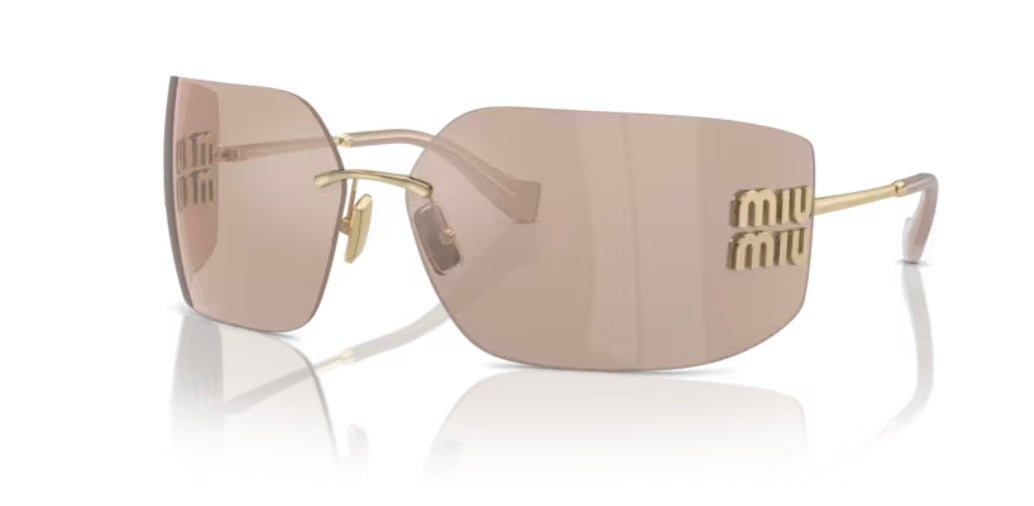 Miu Miu 0MU 54YS 5AK30B Gold Sunglasses