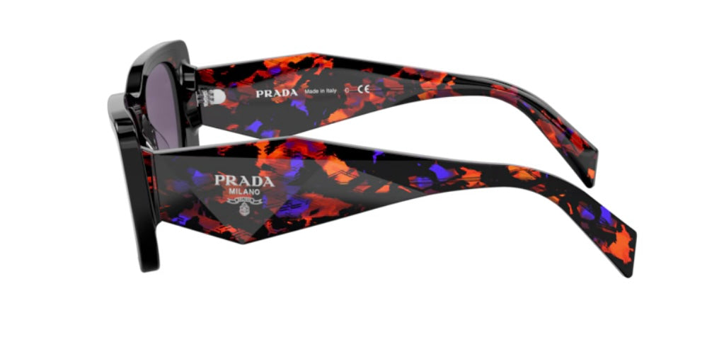 Prada 0PR 08YS Black Havana Abstract Sunglasses