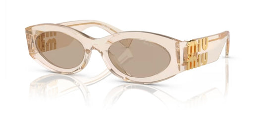 Miu Miu 0MU 11WS Sand Transparent Sunglasses