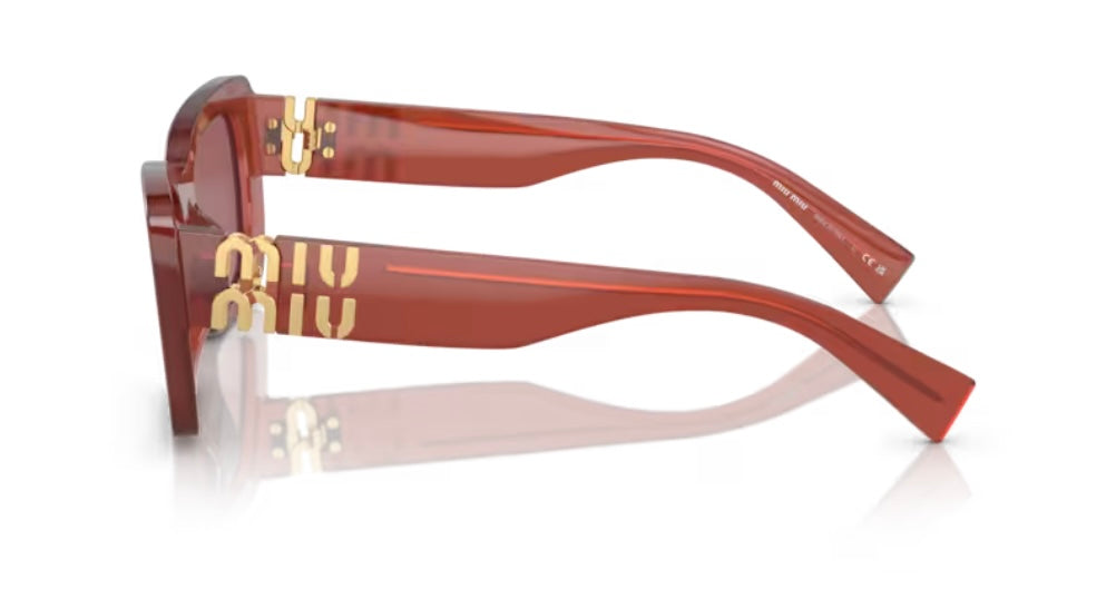 Miu Miu 0MU 07YS Cognac Opal Sunglasses