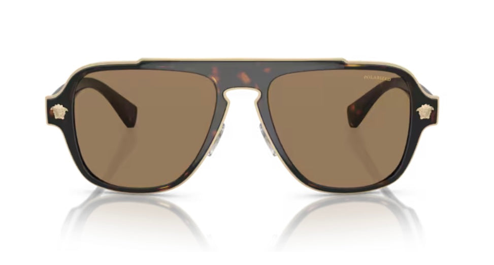 Versace 0VE2199 Havana Polarized Sunglasses