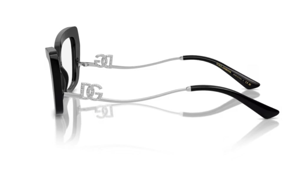 Dolce and Gabbana 0DG3391B 501 Black Eyeglasses