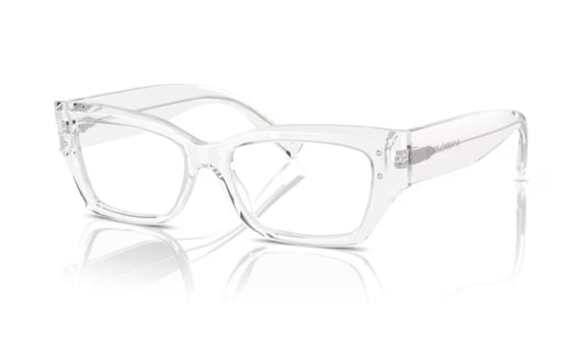 Dolce and Gabbana 0DG3387 3133 Transparent Crystal Eyeglasses