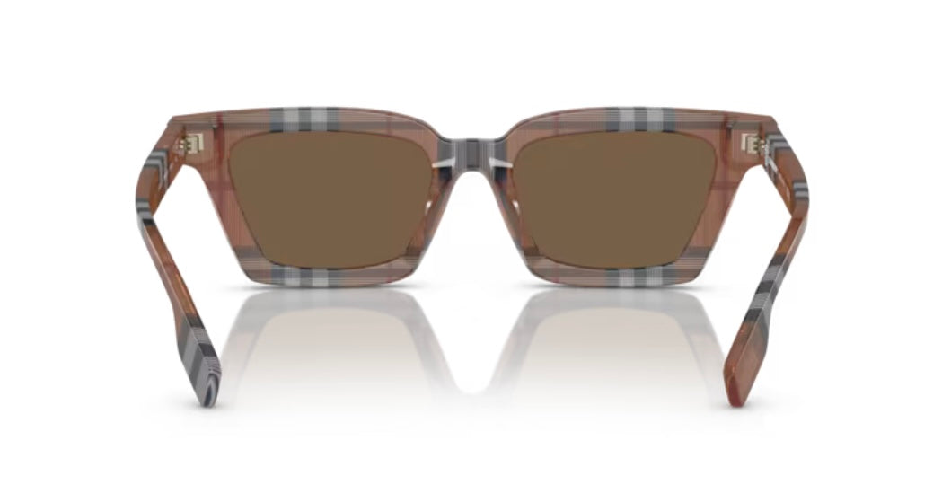 Burberry Briar 0BE4392U Check Brown Sunglasses