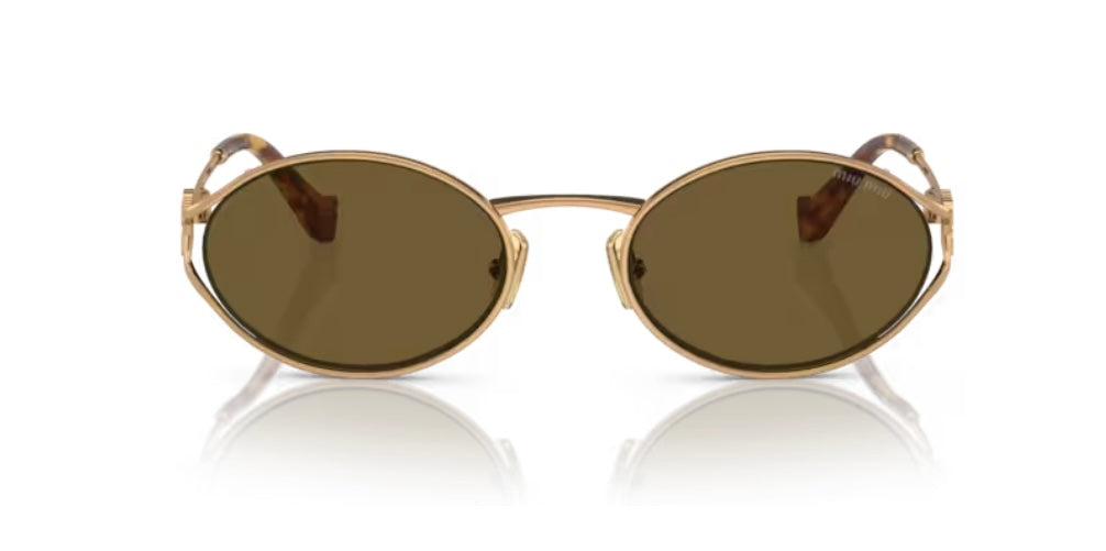 Miu Miu 0MU 52YS Brass Gold Sunglasses