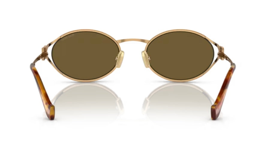 Miu Miu 0MU 52YS Brass Gold Sunglasses