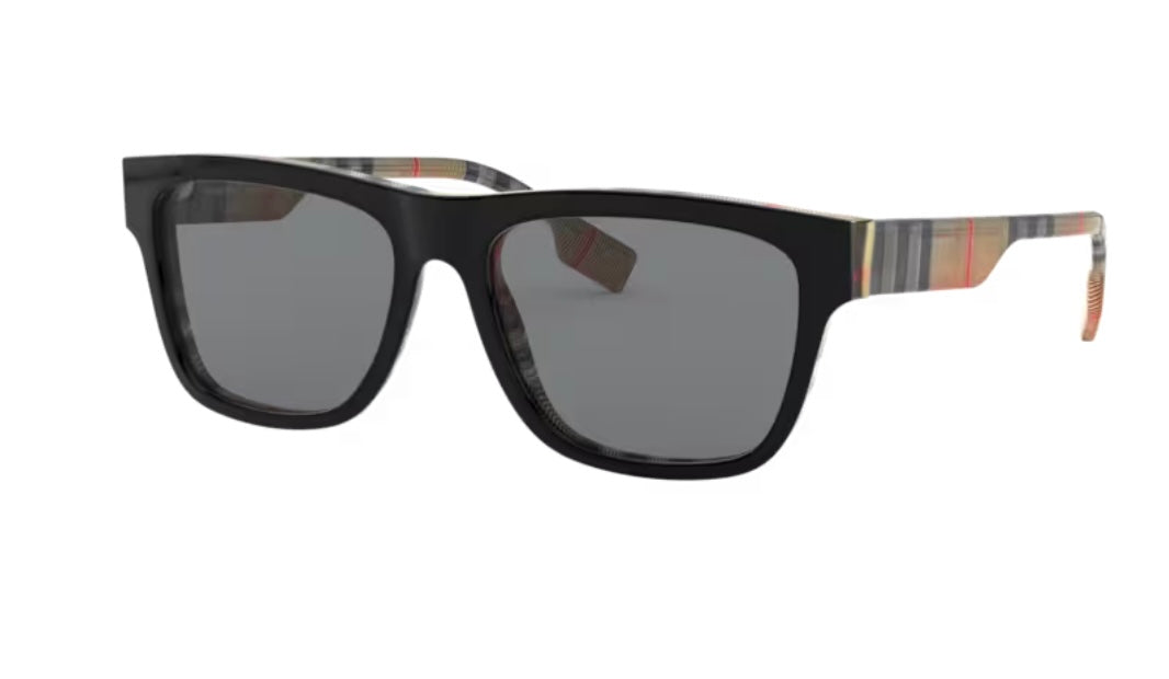 Burberry 0BE4293 Top Black On Vintage Check Sunglasses