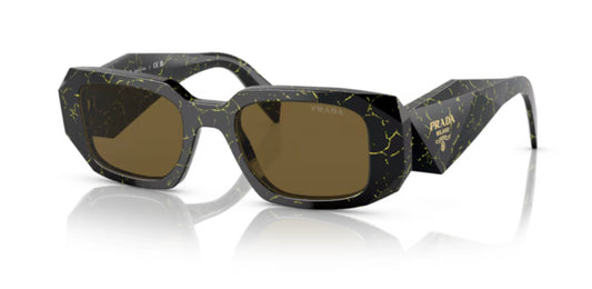 Prada 0PR 17WS Black Yellow Marble Sunglasses