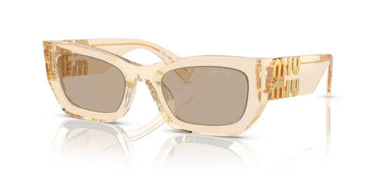 Miu Miu 0MU 09WS Sand Transparent Sunglasses