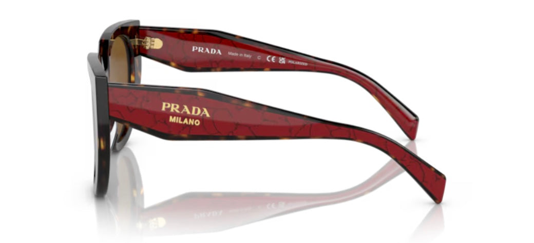 Prada 0PR 14WS Tortoise Polarized Sunglasses