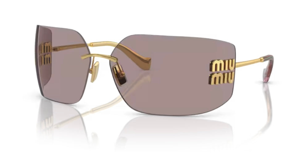 Miu Miu 0MU 54YS 5AK061 Gold Sunglasses