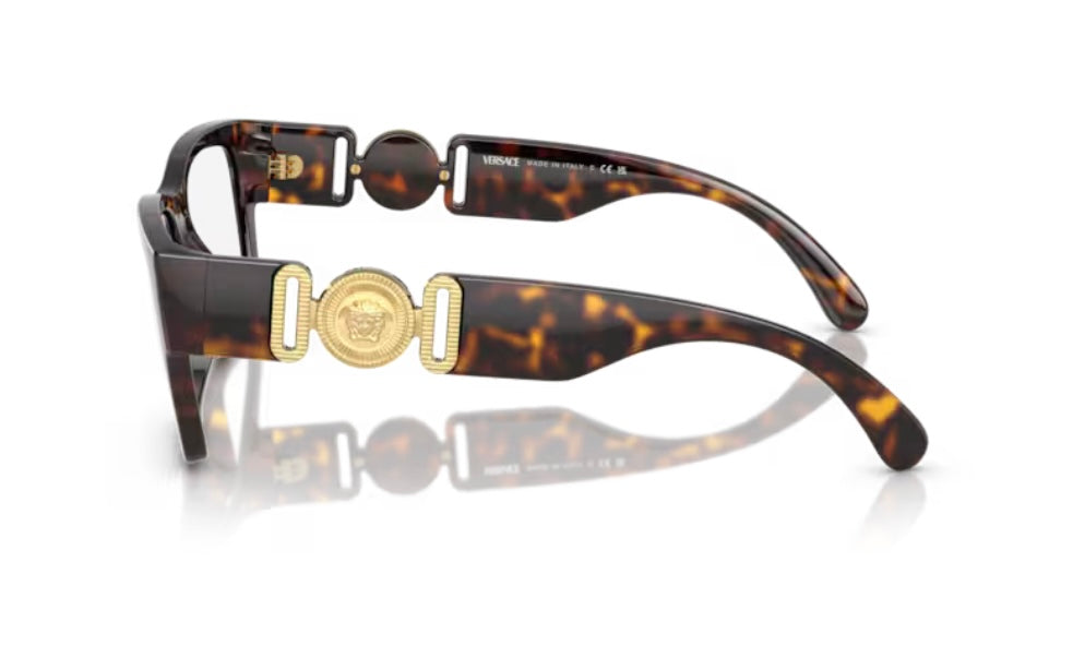 Versace 0VE3368U 108 Havana Eyeglasses