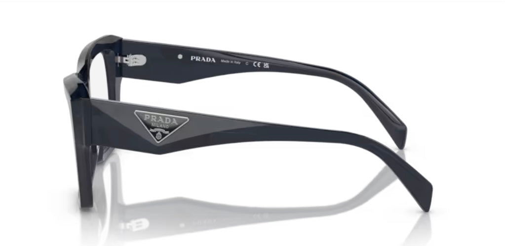 Prada 0PR 09ZV 08Q101 Blue Transparent Eyeglasses