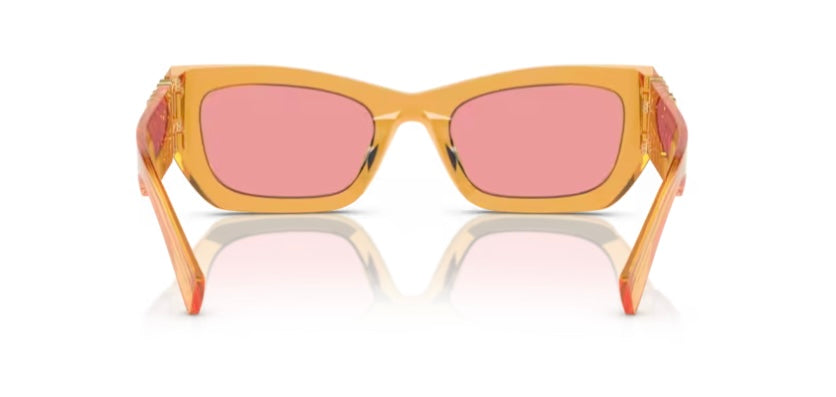 Miu Miu 0MU 09WS Orange Transparent Sunglasses