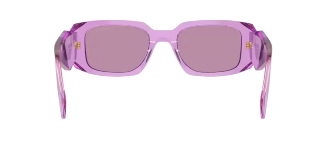 Prada 0PR 17WSF Transparent Amethyst Sunglasses