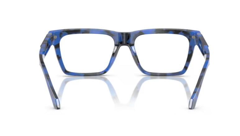 Versace 0VE3354 5460 Top Black Havana Blue Eyeglasses