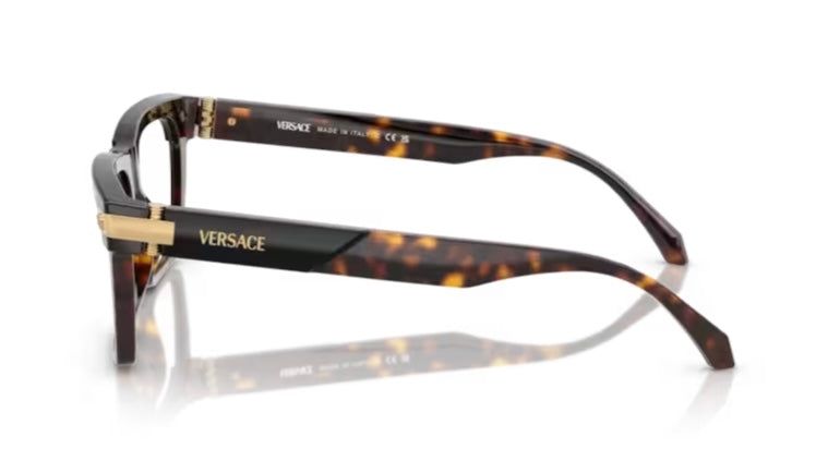 Versace 0VE3354 5466 Top Black Havana Eyeglasses