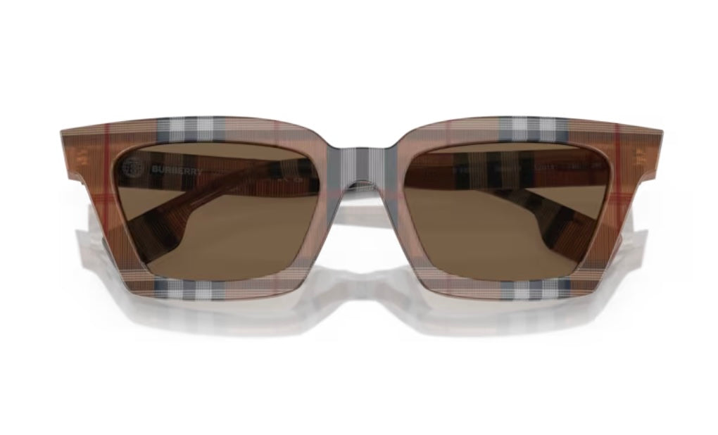 Burberry Briar 0BE4392U Check Brown Sunglasses