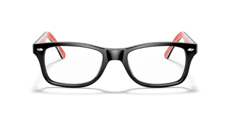 Rayban 0RX5228 2479 Black On Red Eyeglasses