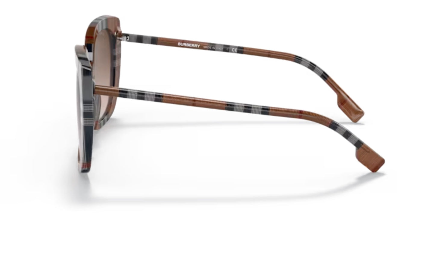 Burberry Carroll 400513 Brown Check Sunglasses