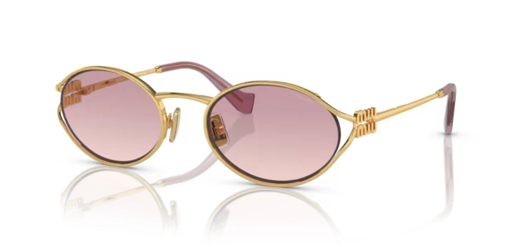 Miu Miu 0MU 52YS Gold Sunglasses