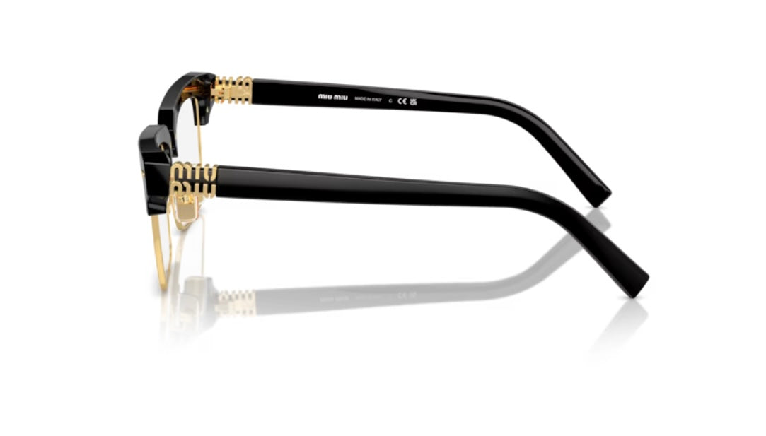 Miu Miu 0MU 11XV 16K101 Black Eyeglasses