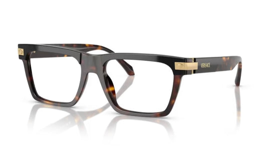 Versace 0VE3354 5466 Top Black Havana Eyeglasses