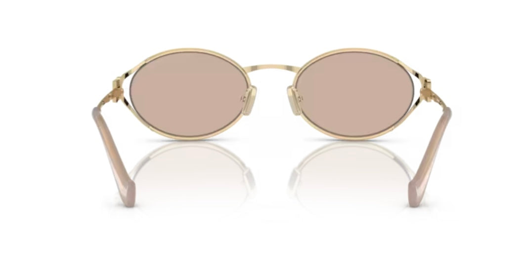 Miu Miu 0MU 52YS ZVN20F Pale Gold Sunglasses