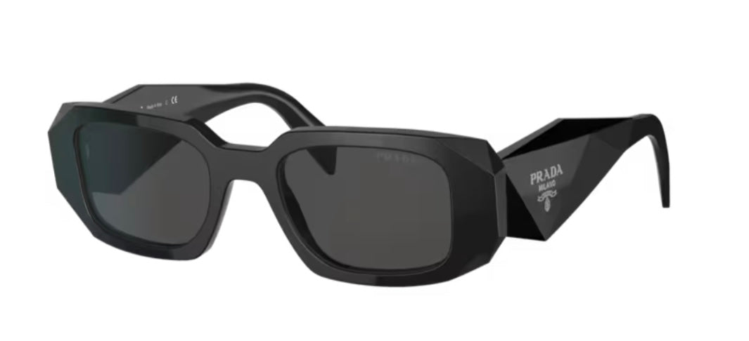 Prada 0PR 17WSF 1AB5SO Black Sunglasses