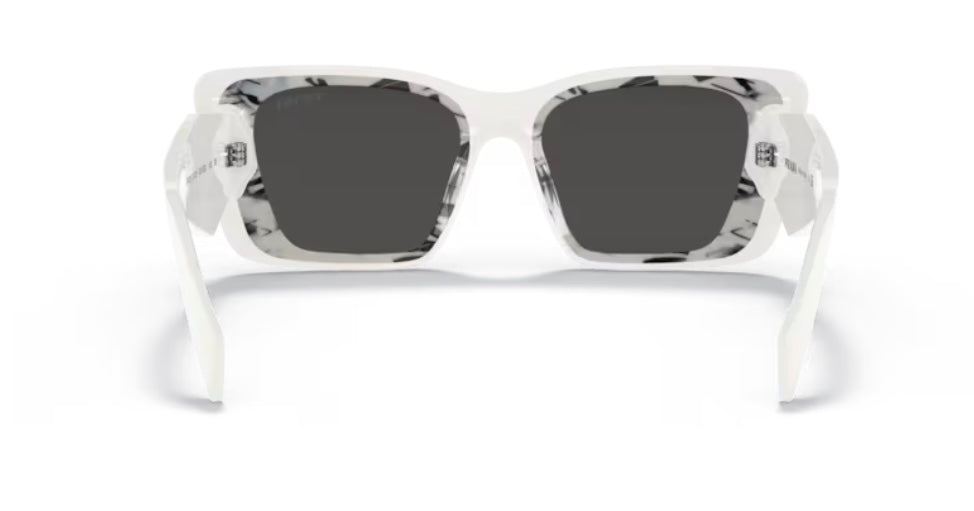 Prada 0PR 08YS White Havana Black Sunglasses