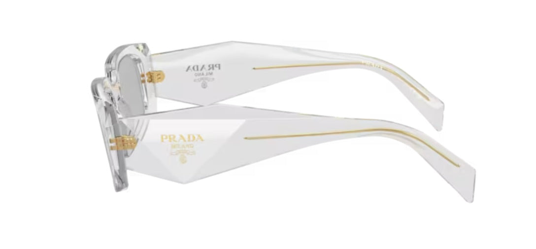 Prada 0PR 17WSF Transparent Grey Sunglasses