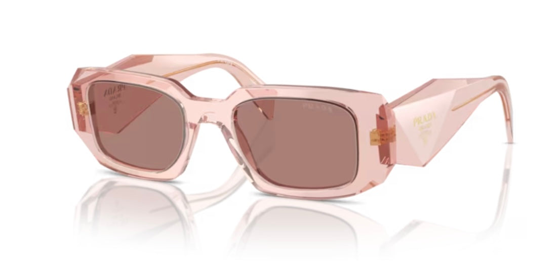 Prada 0PR 17WS Transparent Peach Sunglasses