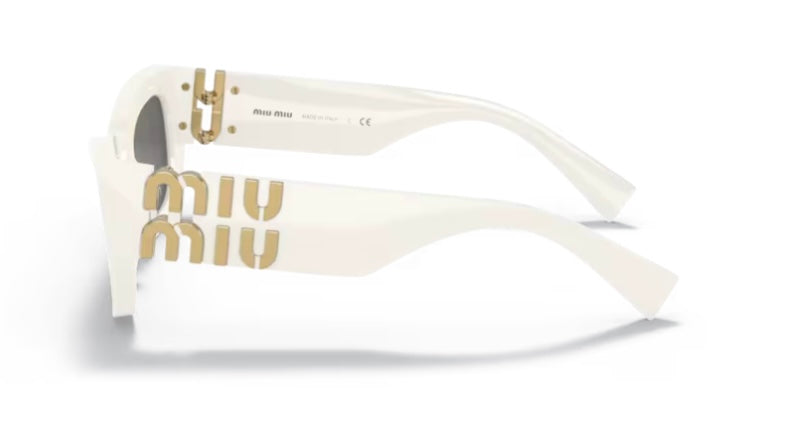 Miu Miu 0MU 09WS White Sunglasses