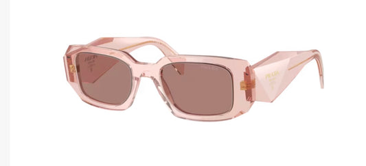 Prada 0PR 17WSF Transparent Peach Sunglasses