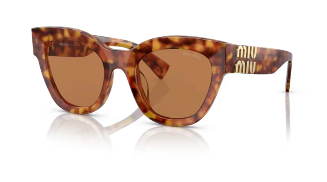 Miu Miu 0MU 01YS Light Havana Sunglasses