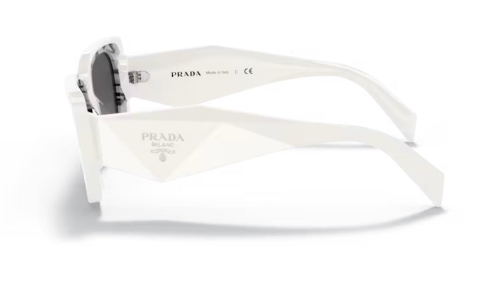 Prada 0PR 08YS White Havana Black Sunglasses