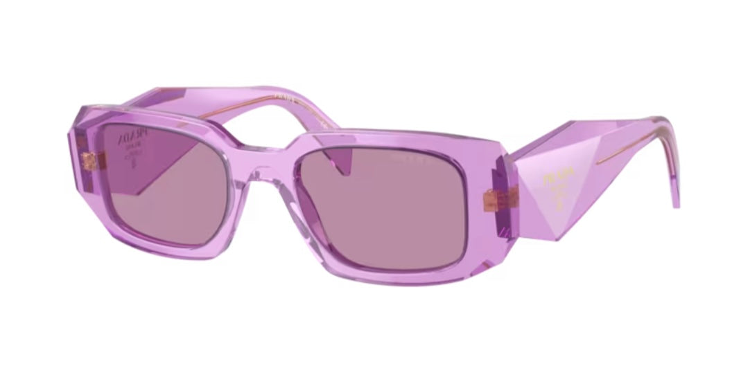 Prada 0PR 17WSF Transparent Amethyst Sunglasses