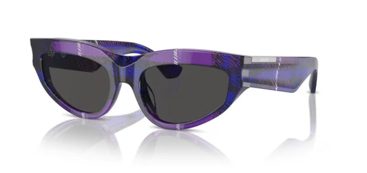 Burberry OBE4425U Check Violet Sunglasses