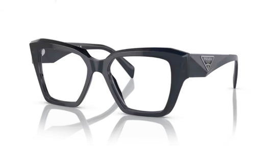 Prada 0PR 09ZV 08Q101 Blue Transparent Eyeglasses