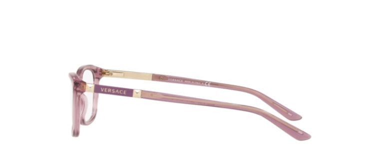 Versace 0VE3186 Transparent Violet Eyeglasses