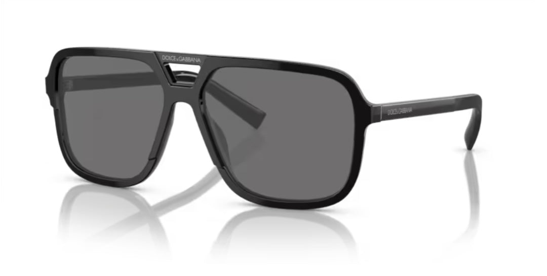 Dolce and Gabbana 0DG4354 Black Polarized Sunglasses