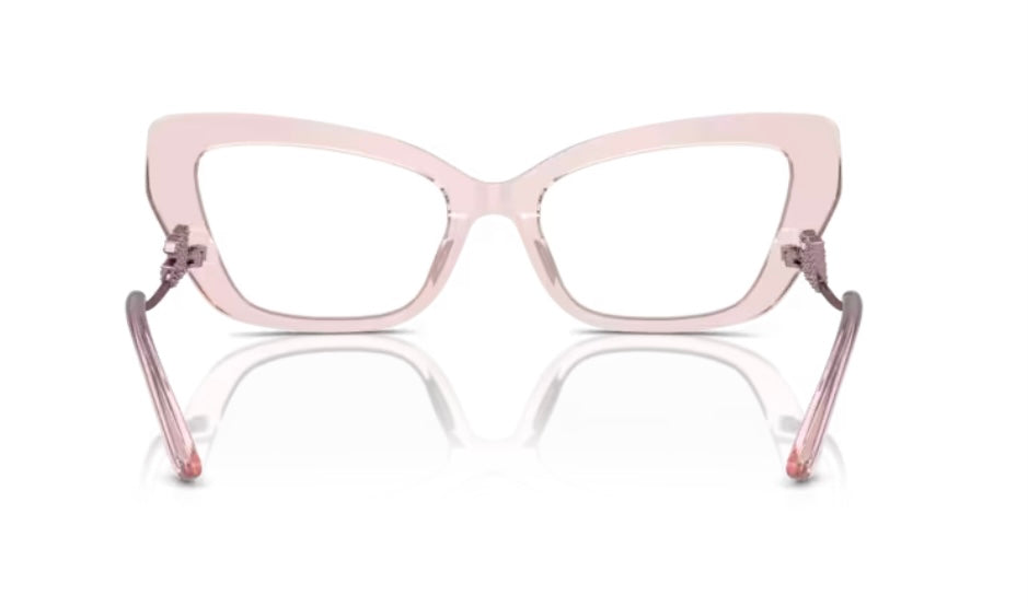 Dolce and Gabbana 0DG3391B 3148 Transparent  Rose Eyeglasses