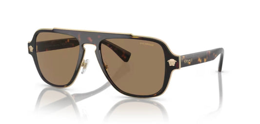 Versace 0VE2199 Havana Polarized Sunglasses