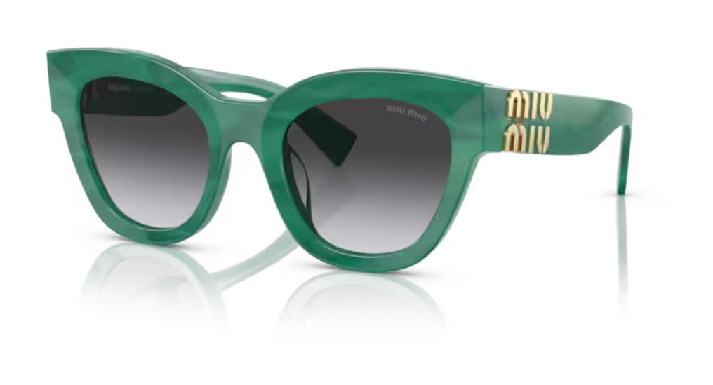 Miu Miu 0MU 01YS Green Sunglasses