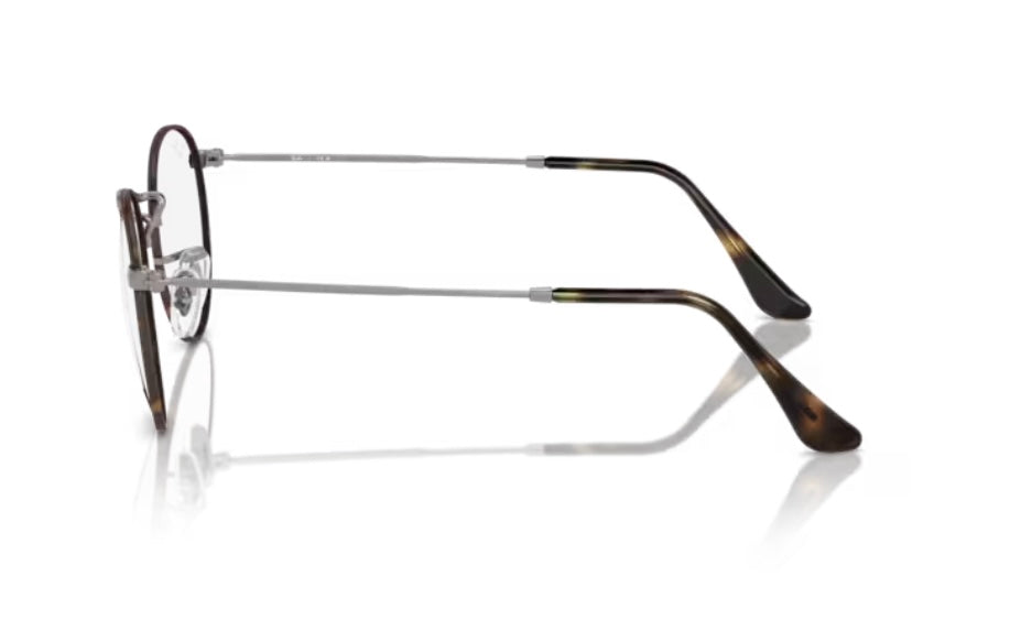 Rayban 0RX3447V Round Metal Havana On Gunmetal Eyeglasses