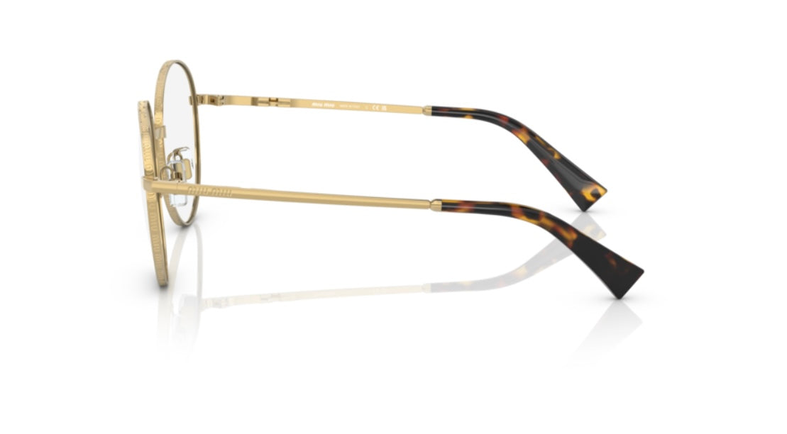 Miu Miu 0MU 51VV Gold Eyeglasses