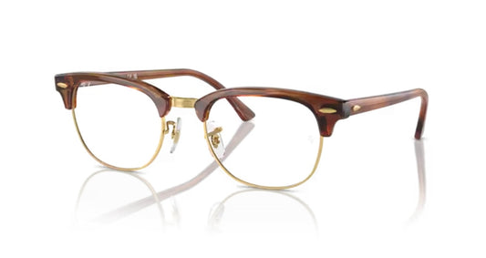 Rayban 0RX5154 Clubmaster 8375 Striped Brown Eyeglasses