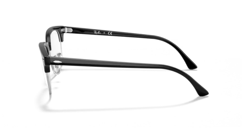 Rayban 0RX5154 Clubmaster 2000 Black On Silver Eyeglasses