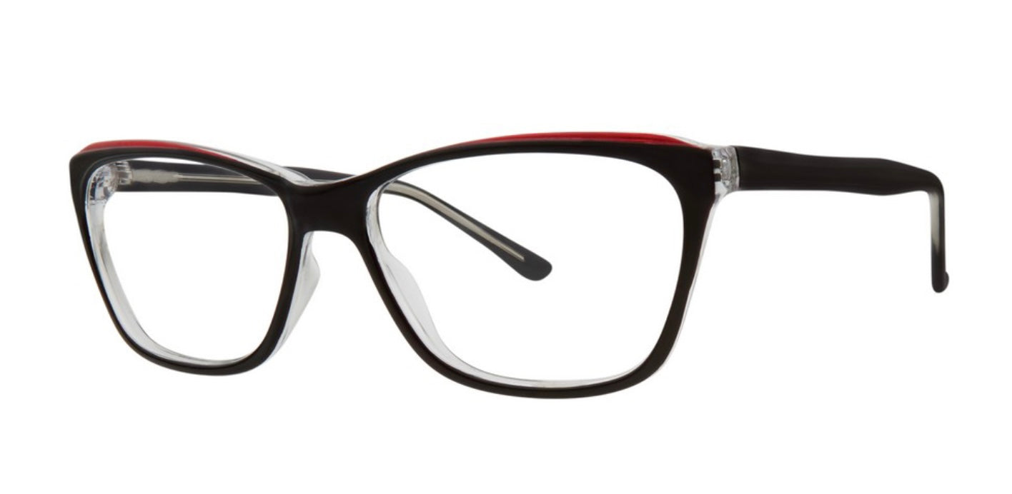 Eyeworkz Between Black Red Eyeglasses